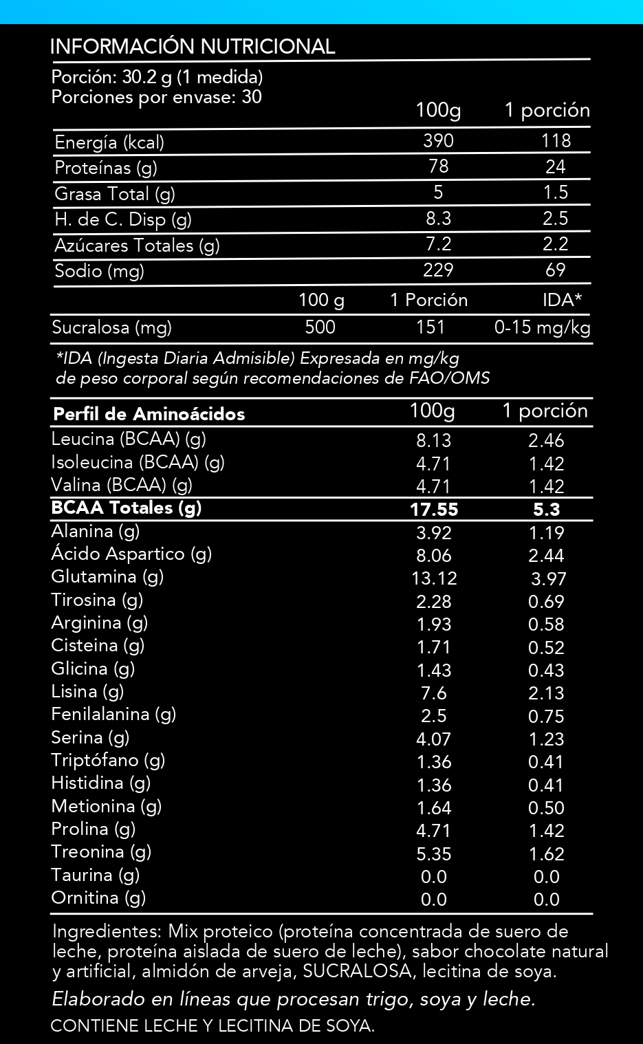 WHEY PROTEIN CHOCOLATE - 2 LIBRAS