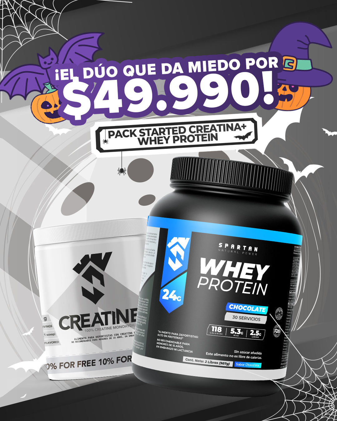 PACK STARTER: WHEY PROTEIN + CREATINA