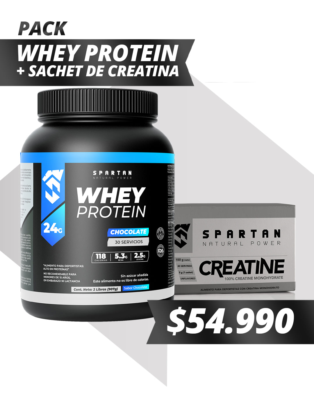 PACK POWER: WHEY PROTEIN + CREATINA SACHET