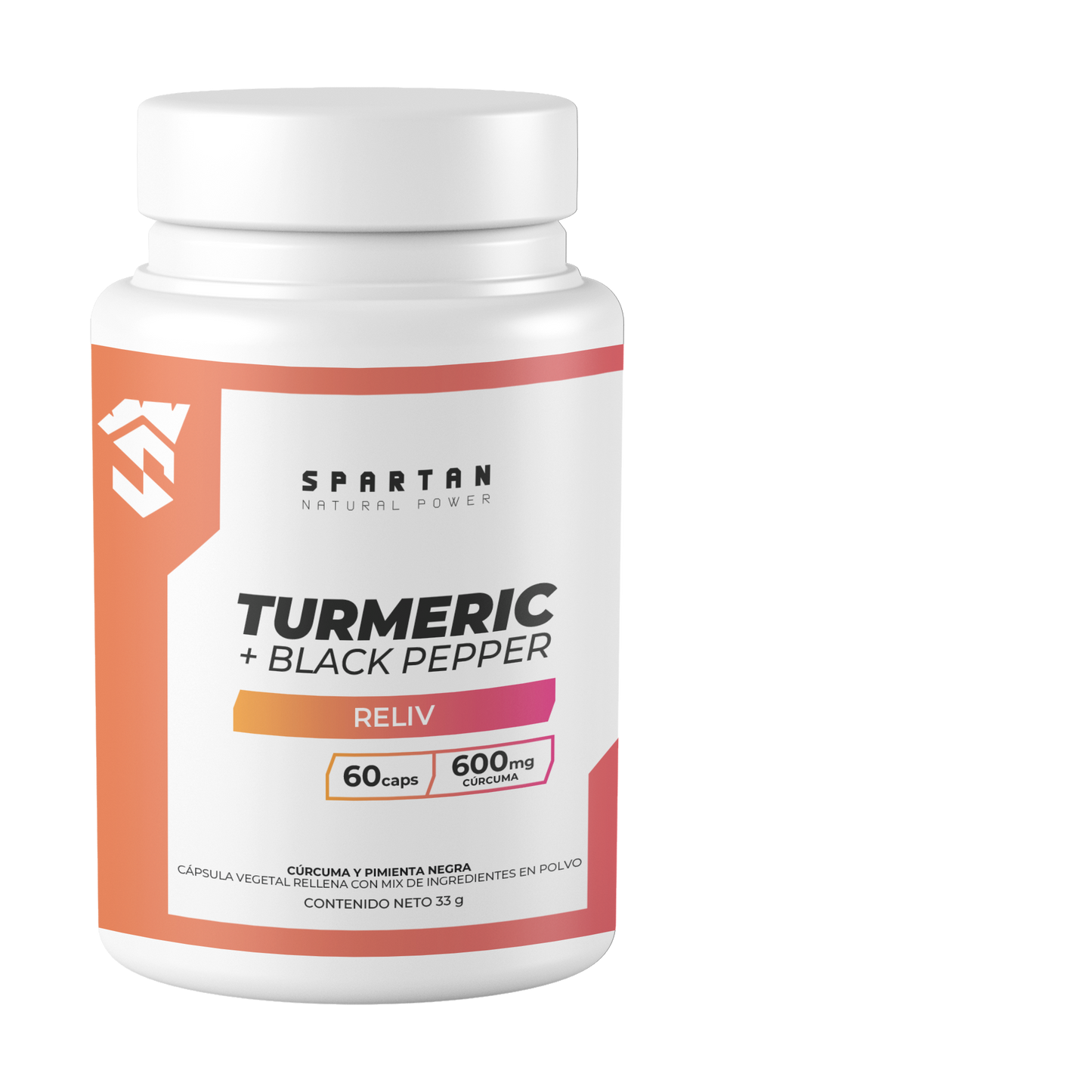 Spartan Turmeric + Black Pepper 33 gr