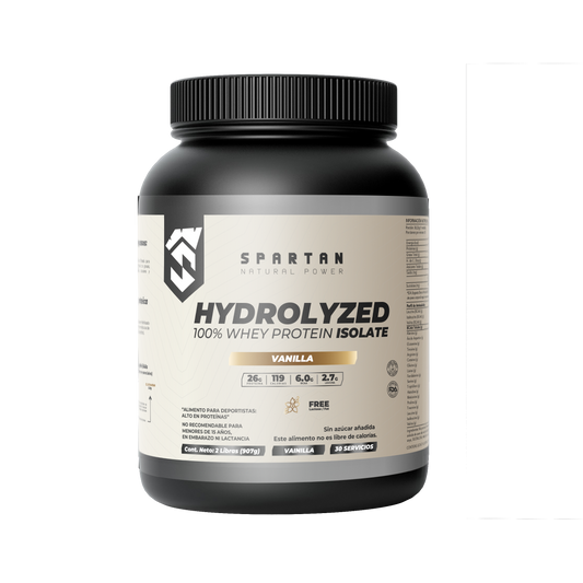 WHEY PROTEIN HYDROLIZED 100% ISOLATE VAINILLA - 2 LIBRAS
