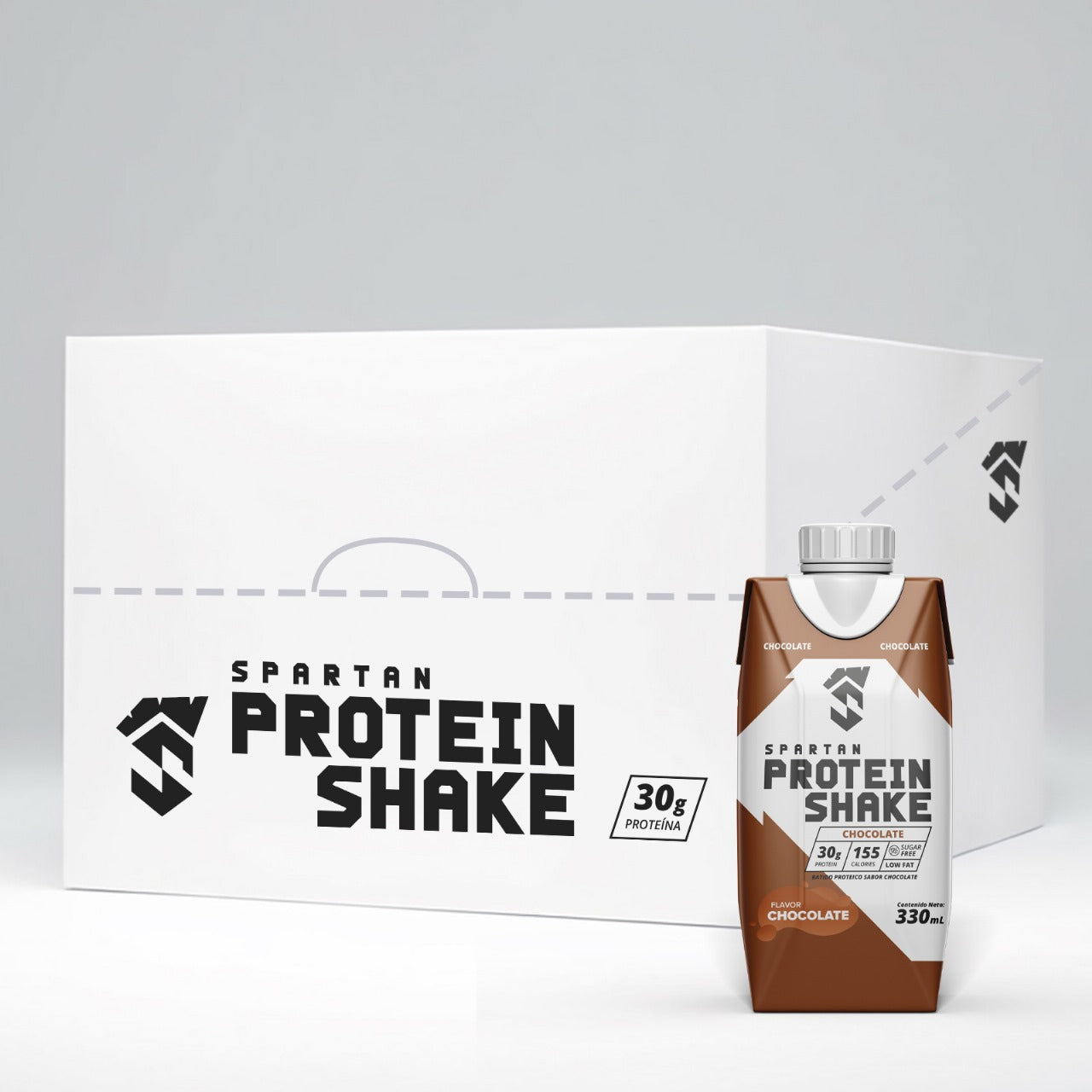 Protein Shake Spartan Natural Power Chocolate – Pack 18 Unidades