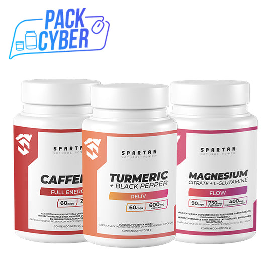 PACK CÁPSULAS CAFFEINE + MAGNESIUM + TURMERIC