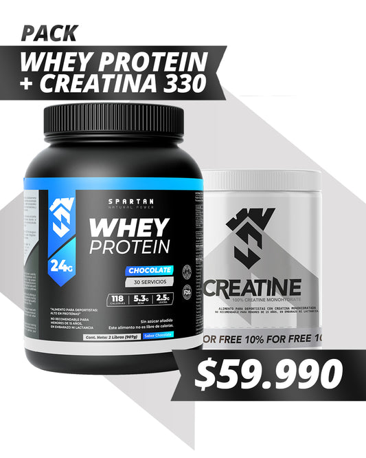PACK STARTER: WHEY PROTEIN + CREATINA