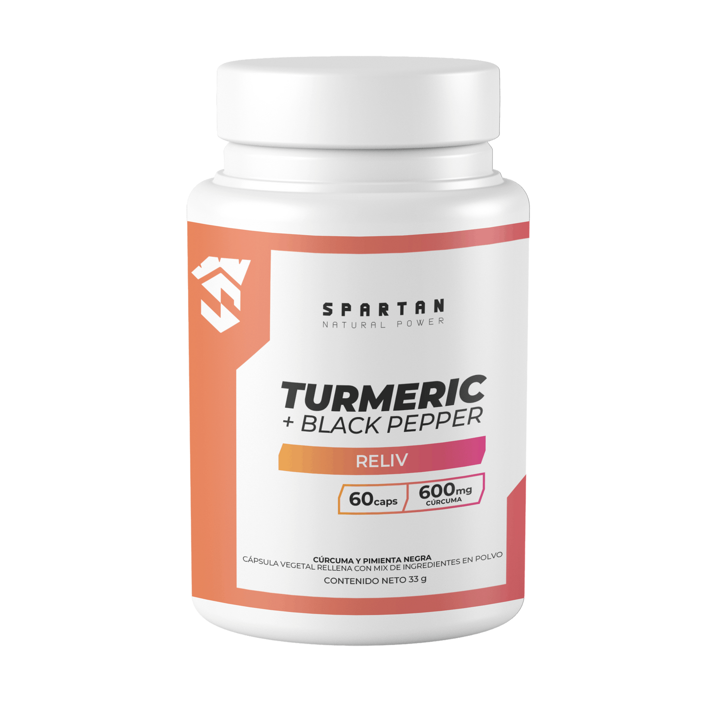 Spartan Turmeric + Black Pepper 33 gr